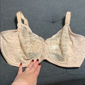 Beige Lace Bra